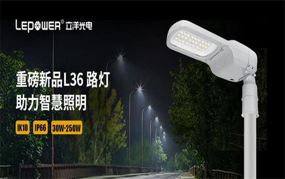 立洋光电 I 重磅新品LED路灯系列L36 路灯，助力智慧照明！